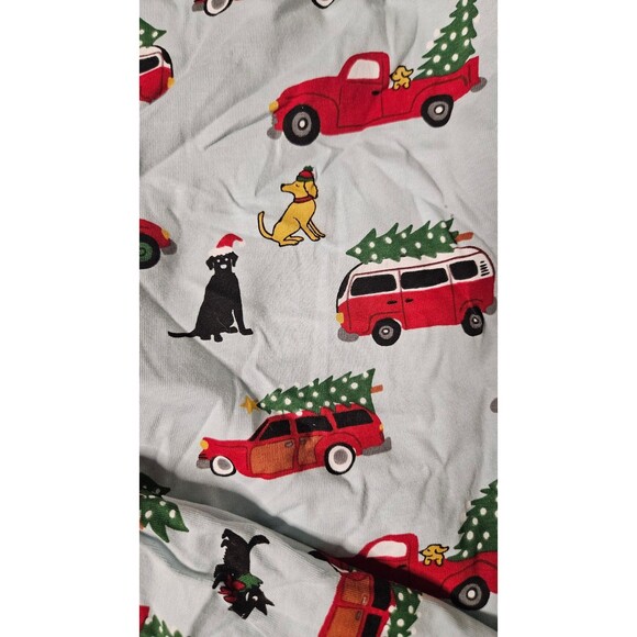 Lazy One Christmas Holiday Dogs Trees Cars Unisex PJ Pants Size Small - Picture 4 of 12